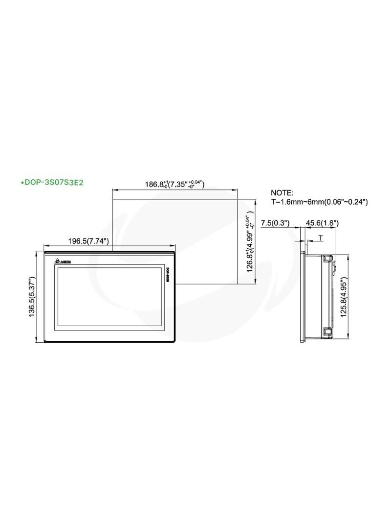 HMI DELTA DOP-3S07S3E2 1